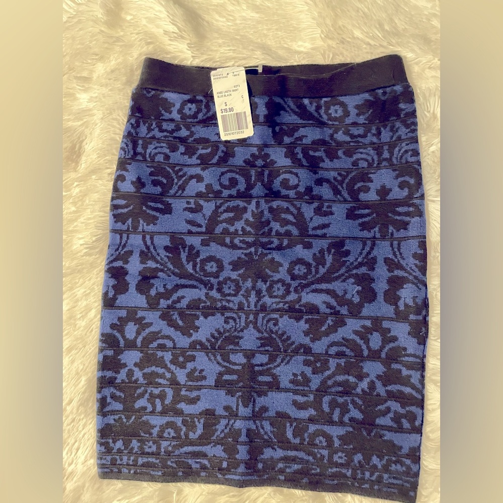 Floral knee length skirt
